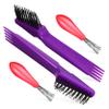BAZEITFLOW 4pcs Detangler Brush Hard Bristle Brush Cleaning Comb Cleaner Cleaning Tool view 1
