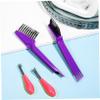 BAZEITFLOW 4pcs Detangler Brush Hard Bristle Brush Cleaning Comb Cleaner Cleaning Tool view 2