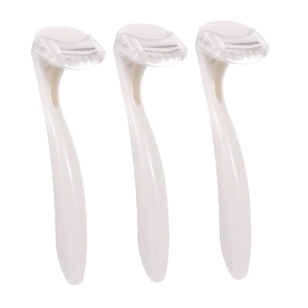 DEARMAMY 3pcs Facial Hair Remover for Women Electric Shaver Alternative Travel Razor Facial Hair Trimmer Reusable