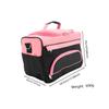 EPIGEIST Multi-Functional Hairdressing Tool Organizer Bag for Stylists Portable Travel Case for Combs Clippers and Accessories Lightweight Oxford Design Pink view 2
