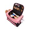EPIGEIST Multi-Functional Hairdressing Tool Organizer Bag for Stylists Portable Travel Case for Combs Clippers and Accessories Lightweight Oxford Design Pink view 3