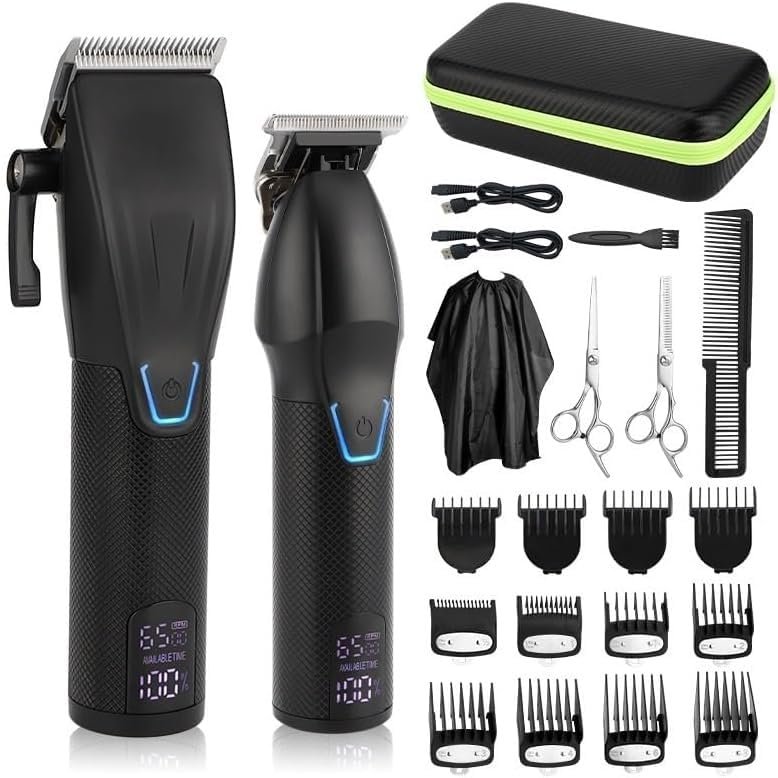 Datianu Pro Hair Clipper, Professional Hair Clipper Haircuter Men's Barber Beard Trimmer Rechargeable Hair Cutting Machine Hair Trimmer for Men Shaver