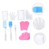 Gatuida 1set Moisturizing Hand Care Gloves and Foot Covers Paraffin Wax Accessories for Soft Exfoliated Skin Random Red Cotton view 4