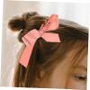 VICASKY 3pcs Hair Bun Maker with Ribbon Donut Bun Holders for Elegant Hairstyles Parties and Banquets Pink Coffee Navy view 3