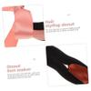 VICASKY 3pcs Hair Bun Maker with Ribbon Donut Bun Holders for Elegant Hairstyles Parties and Banquets Pink Coffee Navy view 4