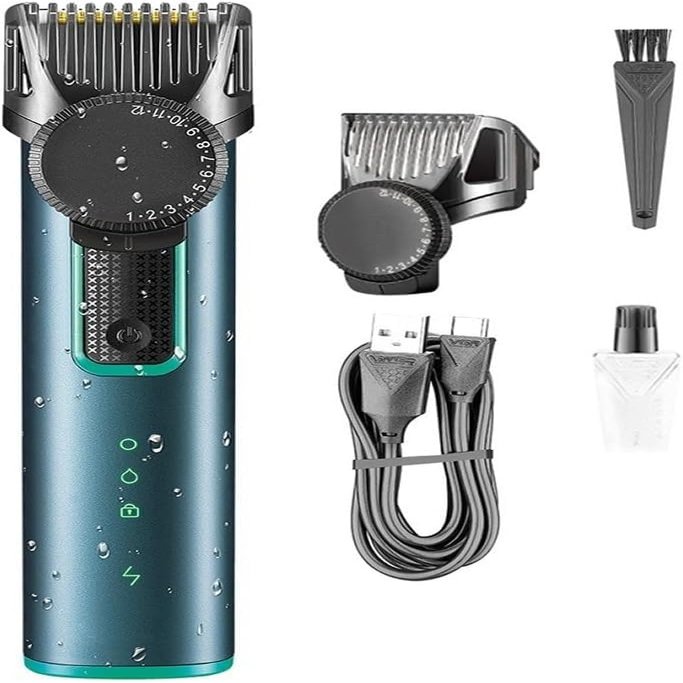 Datianu Hair Clippers for Men, Hair Clipper Adjustable Hair Cutting Machine Electric Barber Waterproof Hair Trimmer Cordless Haircut Clipper for Men