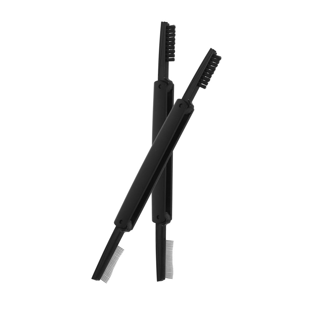 BESTYASH Double-ended Eyelash Comb Brow Spoolies Professional Makeup Tool for Daily Travel Salon Use Random Color