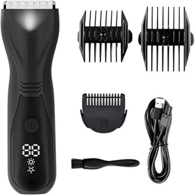 Datianu Hair Clipper, Body Hair Trimmer for Men Electric Balls Trimmer Body Groomer and Pubic Groin Hair Remover Waterproof LED Display Beard Shaver