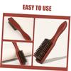 DEARMAMY Retro Beard Brush for Men Supple Bristle Shredded Hair Comb for Haircuts Grooming Essential Barber Accessory Compact Durable Design for Home Salon Use view 3