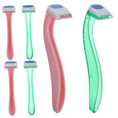 Ipetboom 6pcs Ladies Razor Shaver Kit Hair Razor for Women Face Legs Arms Privates Precision Trimmer Cover Random Color