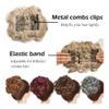 WOAITIANTIAN Hair Bun, Large Comb Hair Clips for Curly Synthetic Hair Extensions & Updo Bun Hair Extensions(Light brown white) view 3