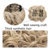 WOAITIANTIAN Hair Bun, Large Comb Hair Clips for Curly Synthetic Hair Extensions & Updo Bun Hair Extensions(Light brown white) view 4