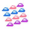 CHILDWEET 12pcs Nail Dust Cleaner Brushes Large Plastic Fingernail Scrubbing Tool for Manicure Pedicure Lightweight and Portable Nail Cleaning Brush Dusty view 1