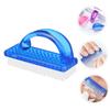 CHILDWEET 12pcs Nail Dust Cleaner Brushes Large Plastic Fingernail Scrubbing Tool for Manicure Pedicure Lightweight and Portable Nail Cleaning Brush Dusty view 3