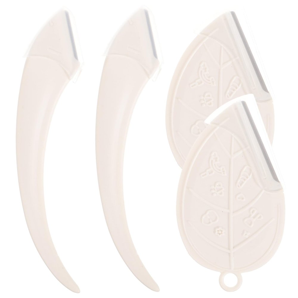 Gogogmee 4pcs Portable Eyebrow Shaver Facial Razor Eyebrow Scraper Women Face Shavers Facial Razors for Women