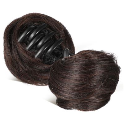 VICASKY 2pcs Bun Hair Clips for Women Stylish Clip Extensions for Space Buns Firm Grip Lightweight Design for Casual Formal Occasions