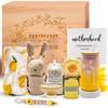 New Mom Gifts,New Mummy Care Package After Baby,Pregnancy Gifts Basket for Expecting Mom,First Time Mothers Day Gift for New Mom Birthday Spa Gifts for Women view 1