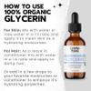 100% Organic Glycerin - For Skin & Hair - Food Grade - USDA Certified - Not From Palm Oil - Perfect Skin and Hair Moisturizer - 1 Fl Oz Glass Bottle & Dropper view 4