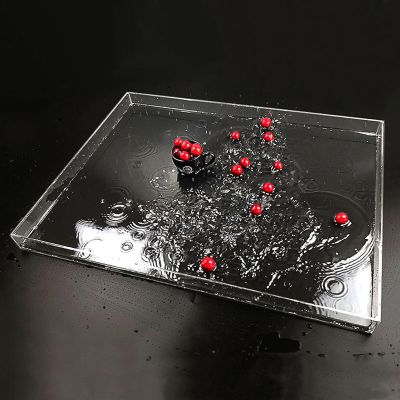 GFLPSQIA Acrylic Photography Water Tank, Deep/Shallow Water Tank Storage Display Box Tall 2 4 Inch Cosmetics Storage Tray/Vanity Tray, Water Transparent Tray(70x30x6cm/27.6x11.8x2.4in)