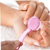 DEARMAMY 8-Piece Round Head Nail Cleaning Brush Set Soft Bristle Handle Brushes for Home Manicure Gentle Fingernail Scrub for Personal Care and Grooming view 2