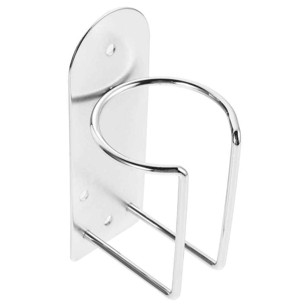 Ipetboom Wall Mounted Hair Tool Organizer Hair Dryer Holder for Bathroom Space-saving Design for Styling Tools and Accessories Storage Silver Finish