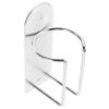 Ipetboom Wall Mounted Hair Tool Organizer Hair Dryer Holder for Bathroom Space-saving Design for Styling Tools and Accessories Storage Silver Finish view 1