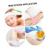 FOYTOKI 3pcs Hair Removal Stick Kit Long Handle Applicator Spatula Safe for Skin Easy to Clean for Daily Use view 3