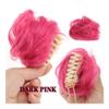 WOAITIANTIAN Hair Bun, Synthetic Wavy Hair Bun, Claw Clip Ponytail Extension for Women Hair Extensions(Dark pink) view 2