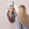 Frameless Beveled Wall Mounted Bathroom Mirror, HD Makeup Mirror, 25" Round Mirror view 1