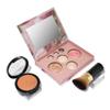 LAURA GELLER NEW YORK Baked Starter Kit - Full Coverage: Double Take Powder Foundation + Best of the Best Face Palette + Retractable Angled Kabuki Brush (07 Deep) view 1