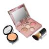LAURA GELLER NEW YORK Baked Starter Kit - Full Coverage: Double Take Powder Foundation + Best of the Best Face Palette + Retractable Angled Kabuki Brush (04 Medium) view 1