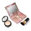 LAURA GELLER NEW YORK Baked Starter Kit - Full Coverage: Double Take Powder Foundation + Best of the Best Face Palette + Retractable Angled Kabuki Brush (01 Porcelain) view 1