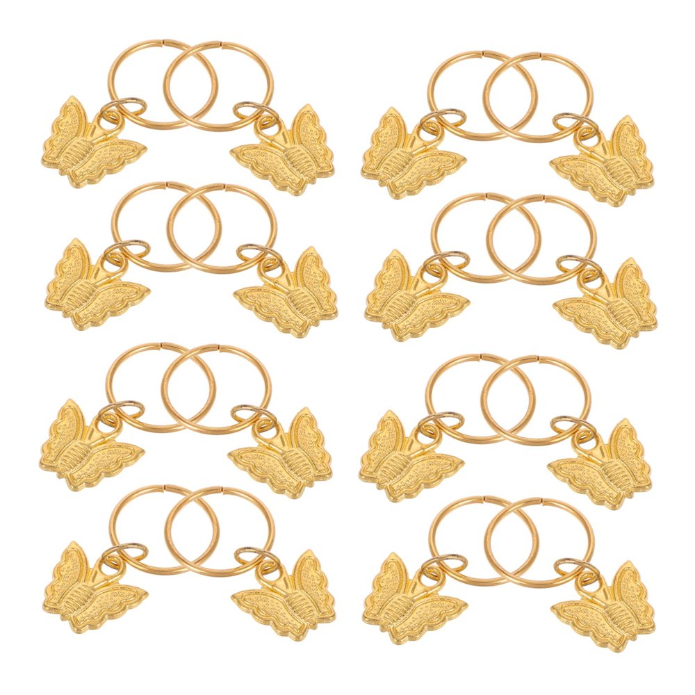 HAKIDZEL 20pcs Butterfly Hair for Braids Elegant Braid Accessories Fit Hair Charms for Women Effortless Styling Wear