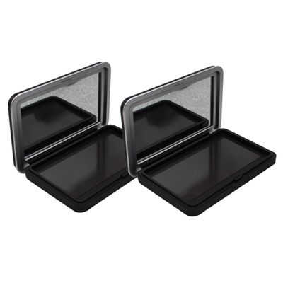 AUTSUPPL 2pcs Portable Eye Shadow Powder Box Matte Makeup Palette Holder for Vanity Make up Organizers for Travel Storage