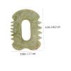 PartyKindom 1pc Natural Jade Gua Board Face Massage Plate for Relaxation and Skin Care Smooth Edges for Safe Use Promotes Absorption of Skin Care Products view 2