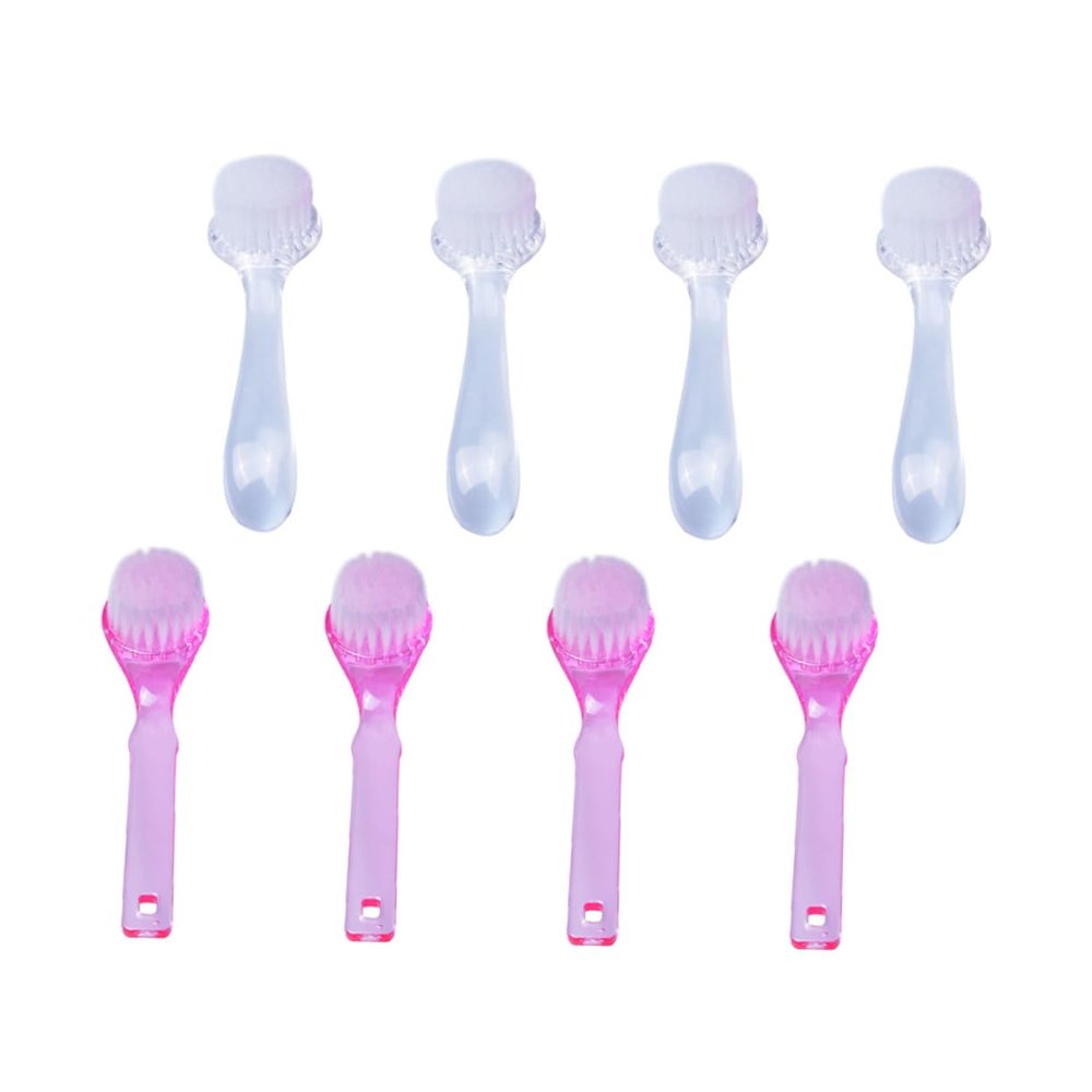 CALLARON Ergonomic Long Handle Nail Brush Kit Nail Brushes for Art Cuticle Pedicure Cleansing Made of Wear-resistant Bristles