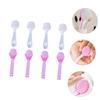 CALLARON Ergonomic Long Handle Nail Brush Kit Nail Brushes for Art Cuticle Pedicure Cleansing Made of Wear-resistant Bristles view 3