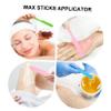 Healeved 3pcs Silicone Wax Stick Hair Removal Long Handle Comfortable Grip Non-stick Wax Applicator Spatula for Home Salon Use view 4