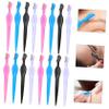 ELAYARD 24pcs Stylish Eyebrow Razor Trimmer Stainless Steel Blades Covered for Grooming view 2