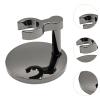 Kokiya Men Shaving Stand Shaving Holder Portable Wide Opening Modern Stainless Steel Shaving Base for Shower Room Travel Countertop, Black view 3