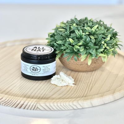 All Nat Whipped Grass-fed Beef Tallow + Manuka Honey Skin Body Butter, Ultra-nourishing, Non-comedogenic, Hydrating (3.0oz)