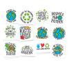Classroom Temporary Tattoos/For Schools - Maths - ASL - Science - STEM/Educational Supplies/Skin Safe/Removable (Earth Day 48pk) view 1