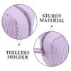 GALPADA Portable Striped Cosmetic Organizer Bag Large Capacity Toiletry Storage for Travel Essentials Versatile Travel Makeup Pouch for Women and Men Compact and Space-saving Design view 3