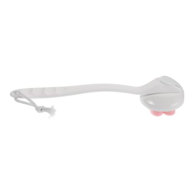 ibasenice Removable Soft Bristle Long Handle Bath Brush for Shower Back Scrubber for Men and Women Exfoliating Body Cleaner for Thorough Back Cleaning and Bathing Accessories