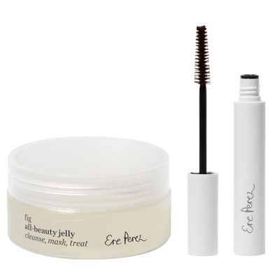 Ere Perez - Avocado Waterproof Brown Mascara + Fig All-Beauty Jelly Cleanser BUNDLE | Vegan, Cruelty-Free, Clean Beauty