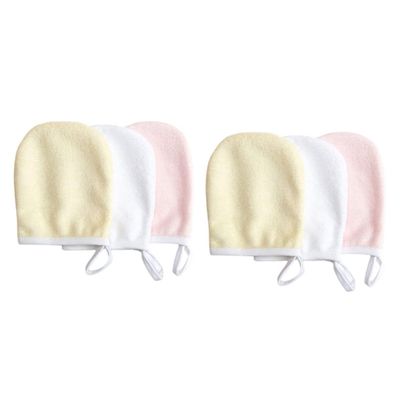 AUTSUPPL Makeup Removal Pads Reusable 6pcs Microfiber Face Towels Gentle Makeup Remover Wipes Random Color