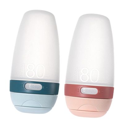 Ipetboom 2pcs Travel Containers for Toiletries Silicone Makeup Bottles Leakproof Dispensing Bottles