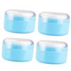 BAZEITFLOW 4pcs Body Powder Puff and Container Set Gentle Loose Powder Puff for Easy Application for Home and Travel Use view 1