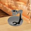 FashionCha Men Shaving Stand Shaving Holder Base Stable Modern Shave Accessory Universal Shaving Base Metal for Home Shower Room Travel, Black view 4