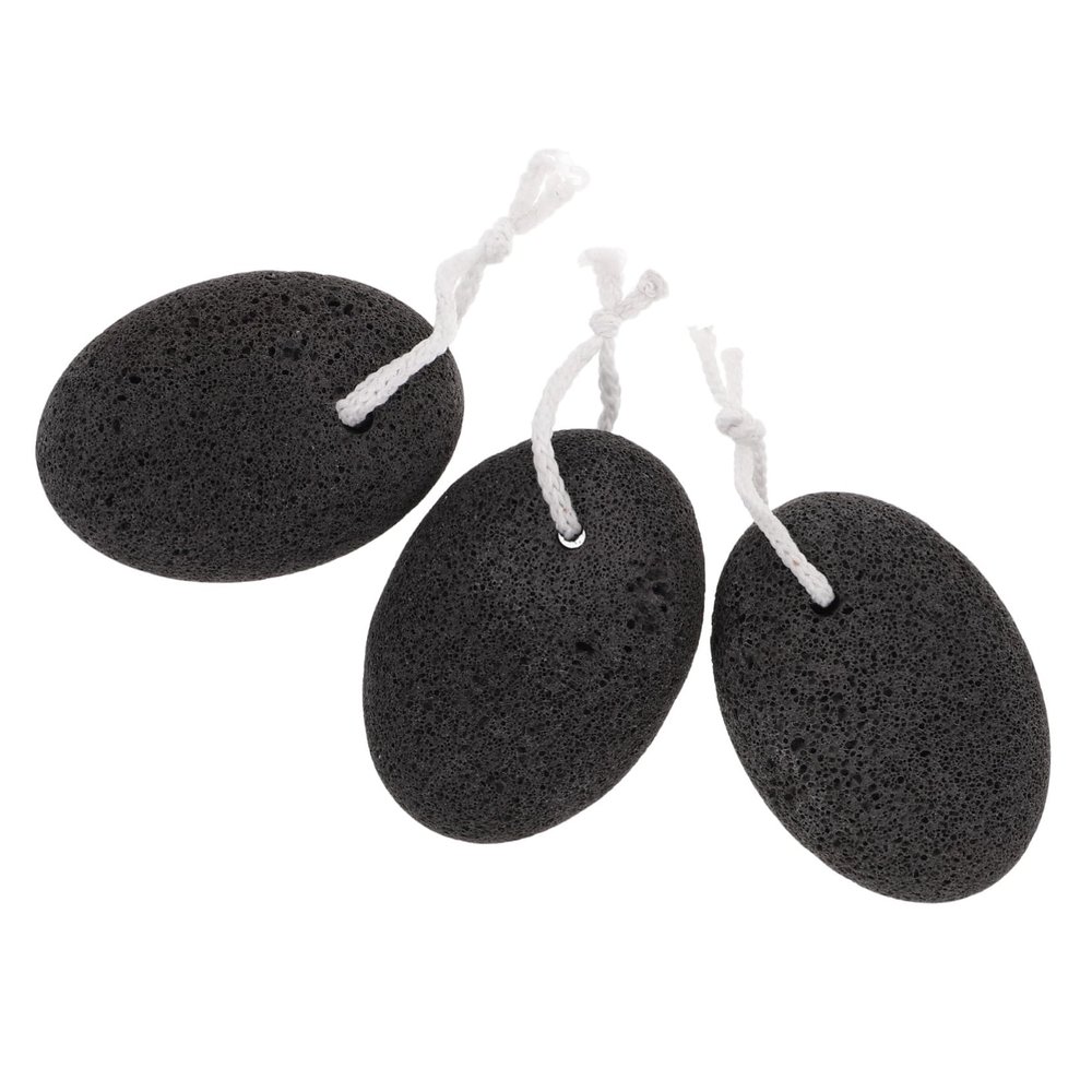 VICASKY 3pcs Natural Pumice Stone for Foot Care Exfoliating Hard Skin Remover for Pedicure and Elbow Treatments Stone Foot File for Healthier and Hands